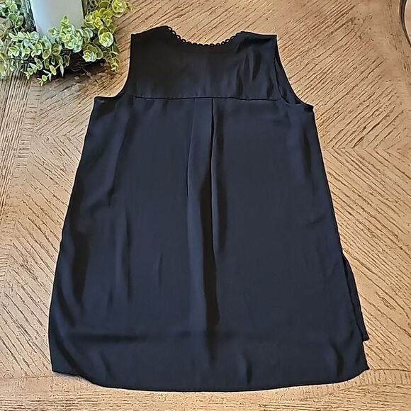 Black v neck blouse size S DR2 - Picture 4 of 5